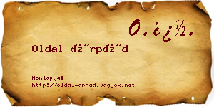 Oldal Árpád névjegykártya